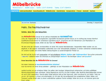 Tablet Screenshot of moebelbruecke.de